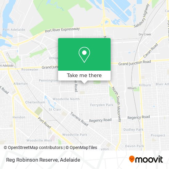 Mapa Reg Robinson Reserve