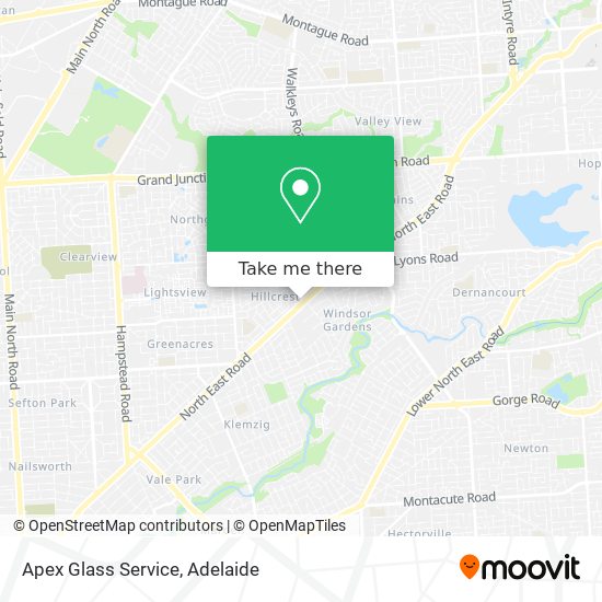 Apex Glass Service map