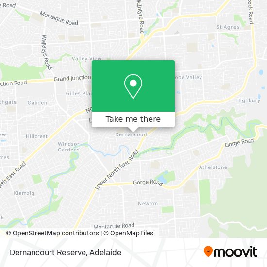 Dernancourt Reserve map