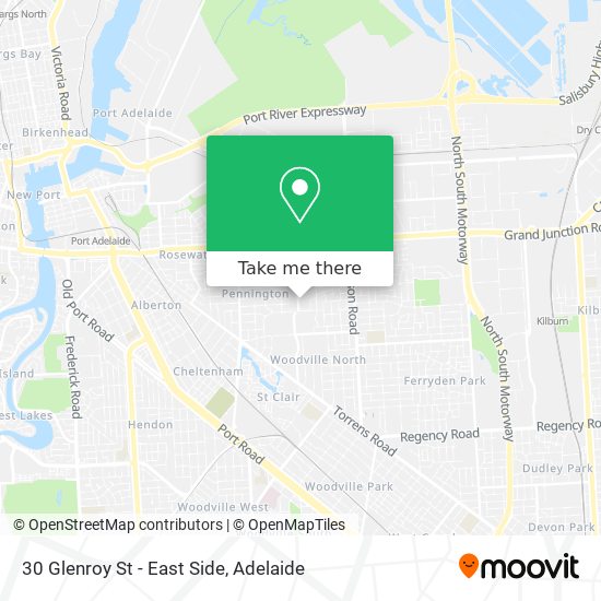 30 Glenroy St - East Side map