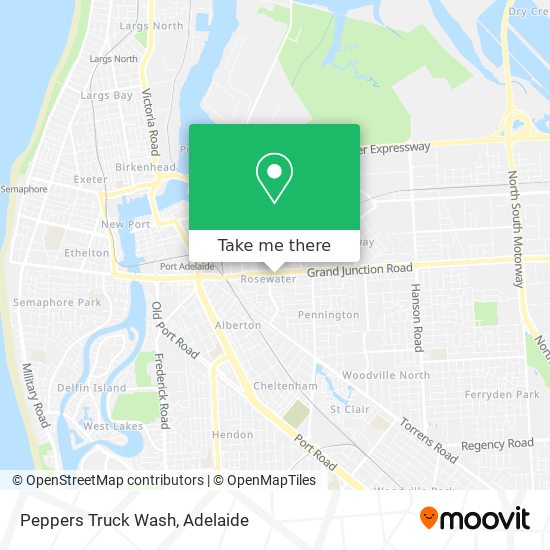 Peppers Truck Wash map