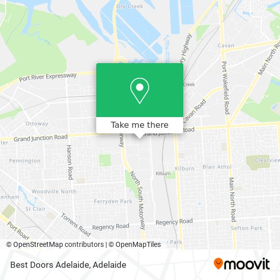 Best Doors Adelaide map
