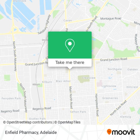 Mapa Enfield Pharmacy