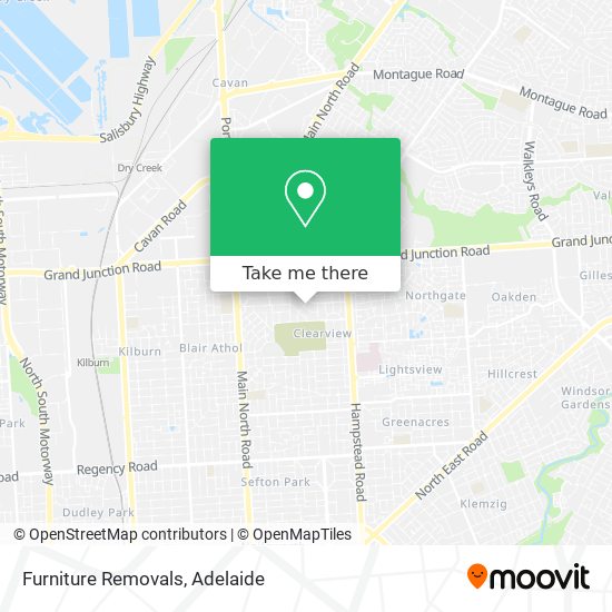 Furniture Removals map