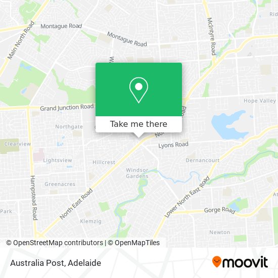 Australia Post map