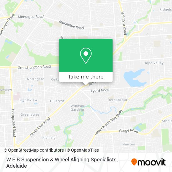 W E B Suspension & Wheel Aligning Specialists map