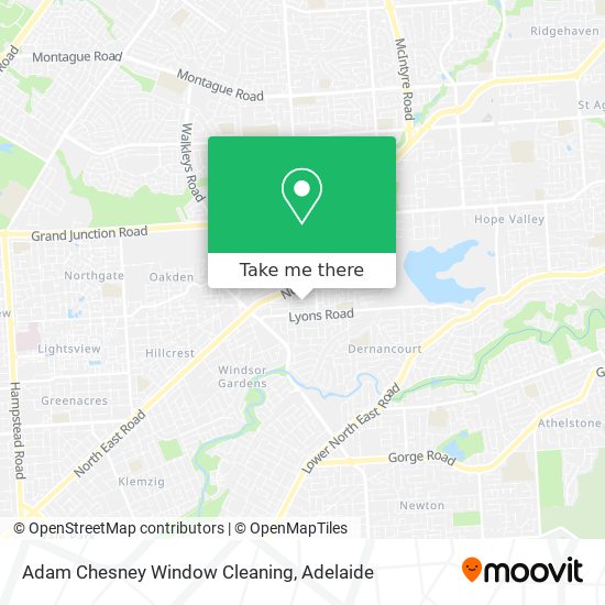 Adam Chesney Window Cleaning map