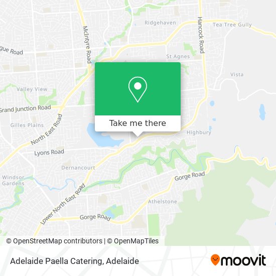 Mapa Adelaide Paella Catering