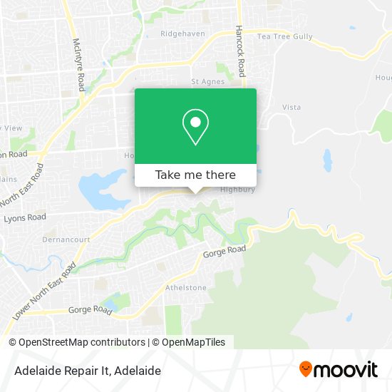 Mapa Adelaide Repair It