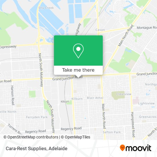 Cara-Rest Supplies map