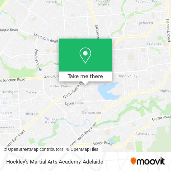 Mapa Hockley's Martial Arts Academy