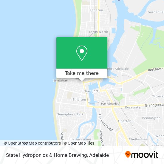 State Hydroponics & Home Brewing map