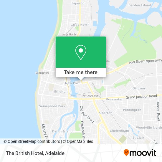 The British Hotel map