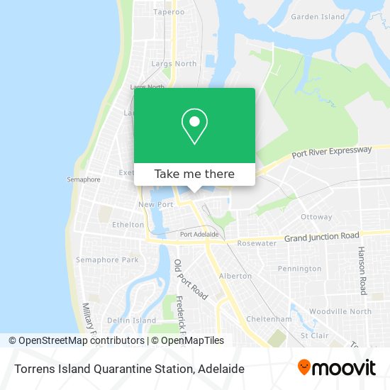 Torrens Island Quarantine Station map