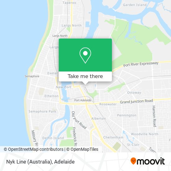Nyk Line (Australia) map