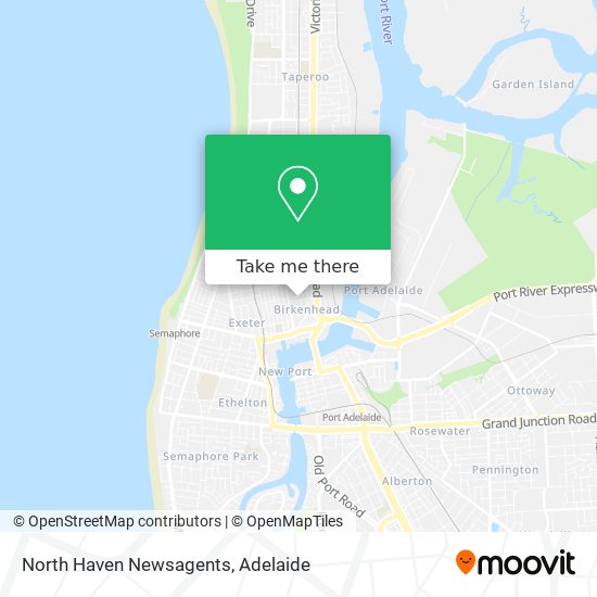 North Haven Newsagents map