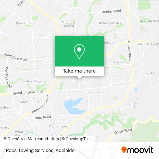 Mapa Rocs Towing Services