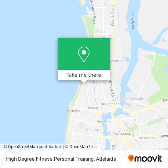 High Degree Fitness Personal Training map