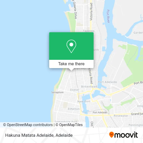 Hakuna Matata Adelaide map