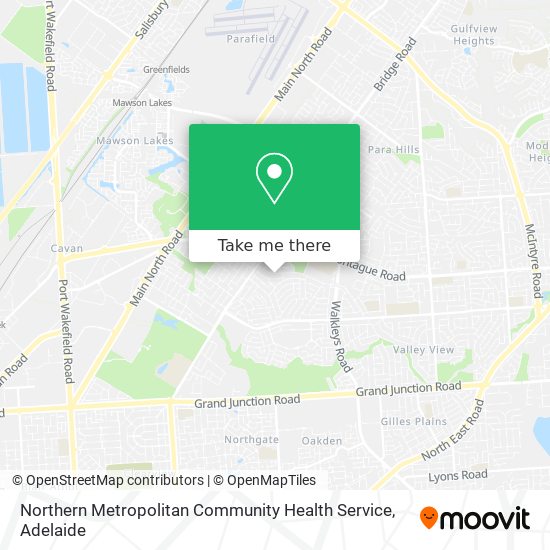 Northern Metropolitan Community Health Service map