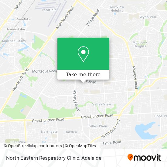 North Eastern Respiratory Clinic map