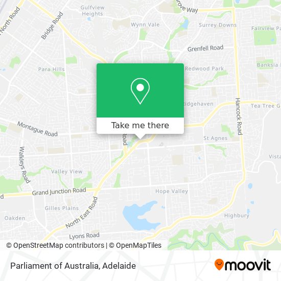 Parliament of Australia map