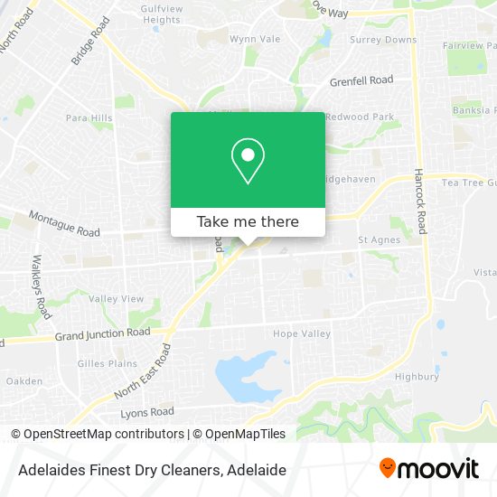 Adelaides Finest Dry Cleaners map