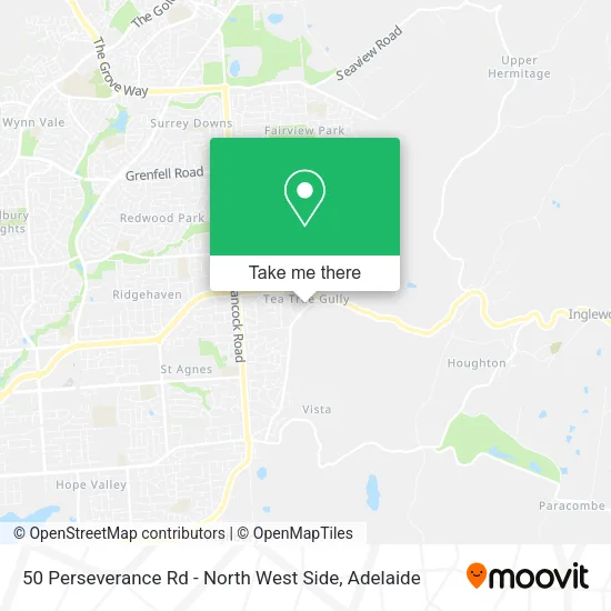 50 Perseverance Rd - North West Side map