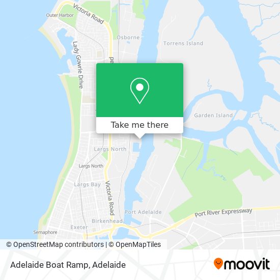 Mapa Adelaide Boat Ramp