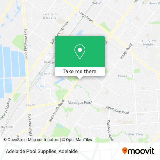 Mapa Adelaide Pool Supplies