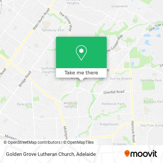 Mapa Golden Grove Lutheran Church