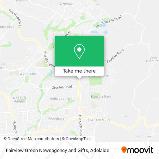 Mapa Fairview Green Newsagency and Gifts