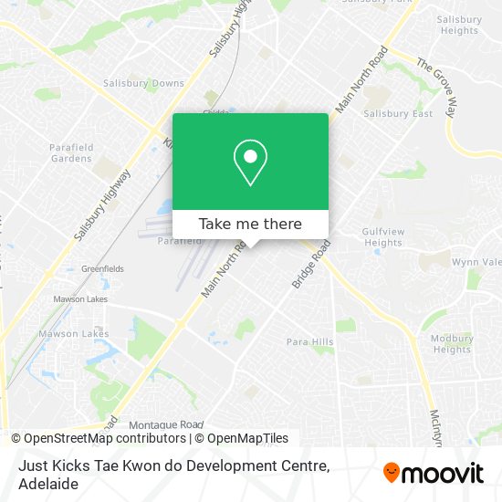 Mapa Just Kicks Tae Kwon do Development Centre