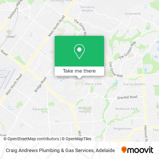 Craig Andrews Plumbing & Gas Services map