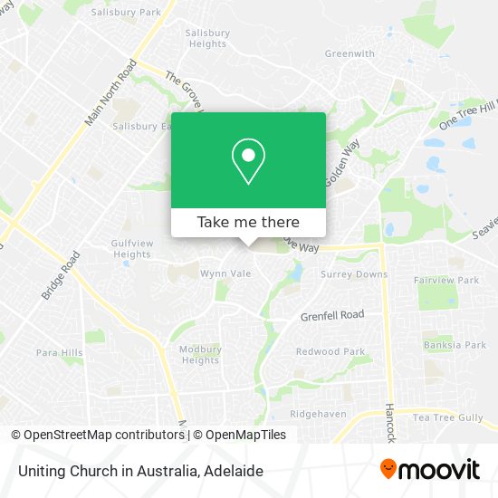 Mapa Uniting Church in Australia