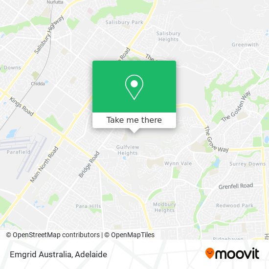 Mapa Emgrid Australia