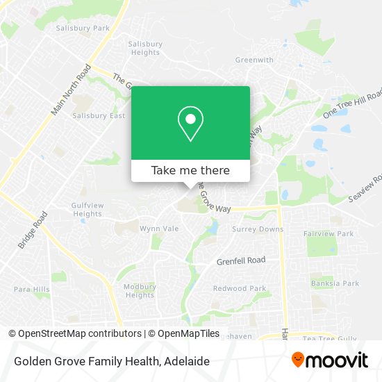 Golden Grove Family Health map