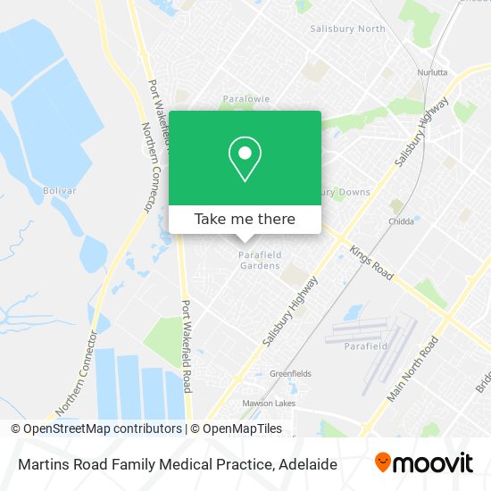 Mapa Martins Road Family Medical Practice