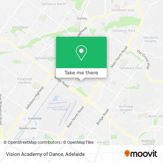 Vision Academy of Dance map