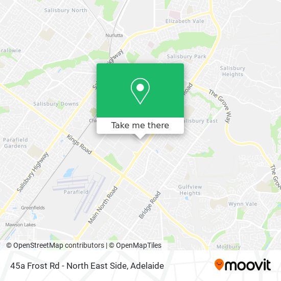 45a Frost Rd - North East Side map