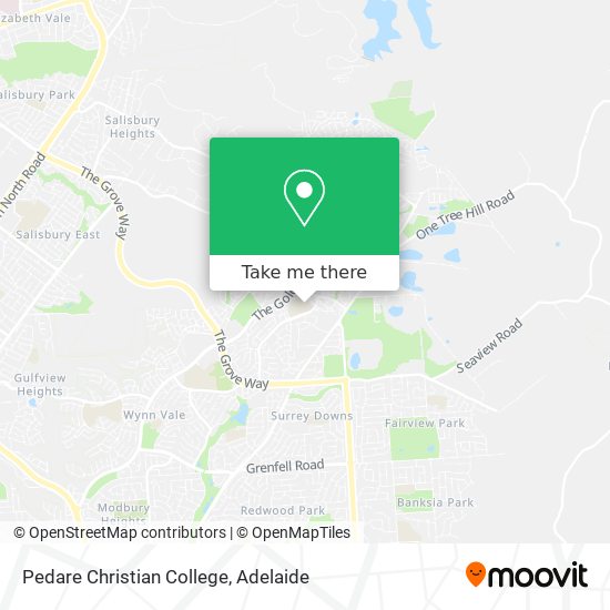 Pedare Christian College map