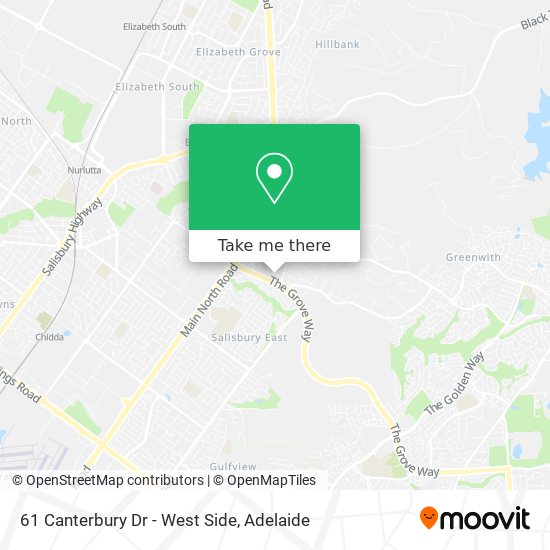 61 Canterbury Dr - West Side map