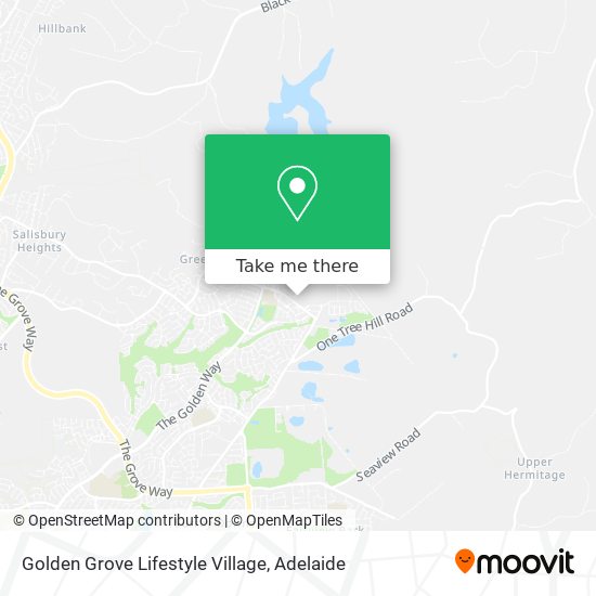 Mapa Golden Grove Lifestyle Village