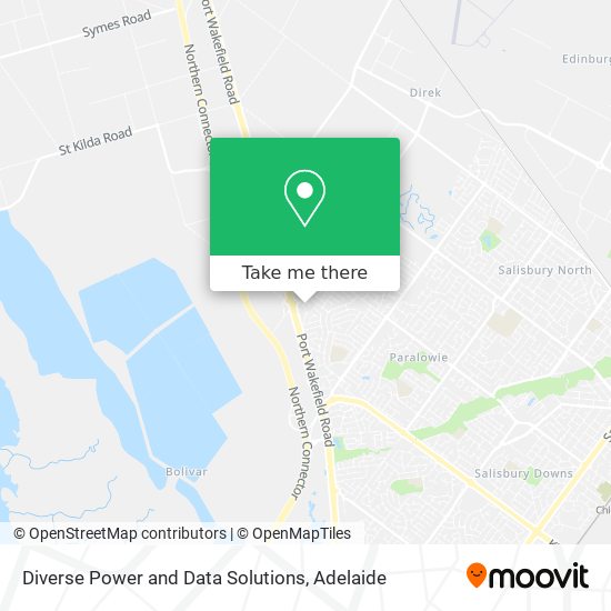 Diverse Power and Data Solutions map