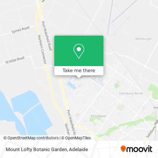 Mount Lofty Botanic Garden map