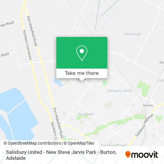 Mapa Salisbury United - New Steve Jarvis Park - Burton