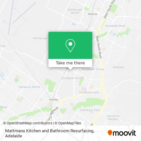 Mattmans Kitchen and Bathroom Resurfacing map