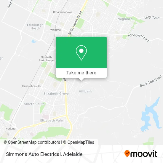 Mapa Simmons Auto Electrical