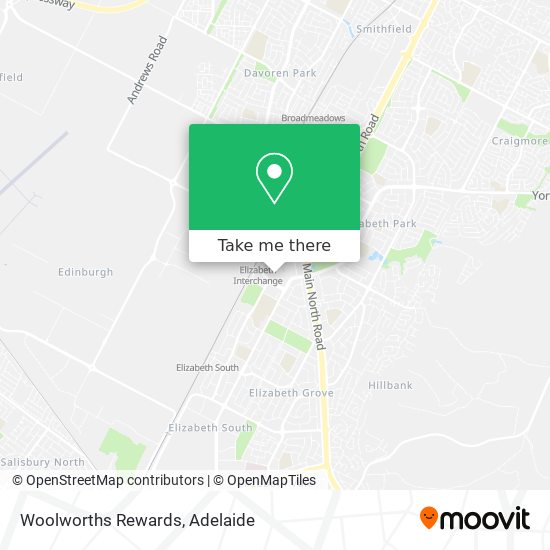 Woolworths Rewards map