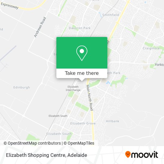 Mapa Elizabeth Shopping Centre